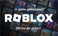 Roblox in game gamepass robux