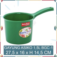 BUNTON Lion Star Basic Home BGC-1 Asiko Water Dipper 1.5 Liter Bath 2 LionStar Quality Plastic Durab