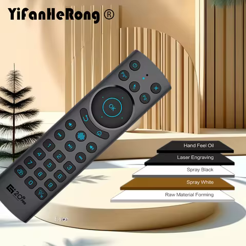 Voice Remote Control G20BTS Plus G20S PRO 2.4G Wireless Mini Keyboard Air Mouse with Microphone IR L