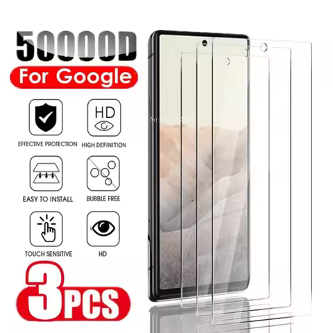 3Pcs Tempered Glass Film For Google Pixel 8A Pro 7 7A 6A 4 3 XL Screen Protector For Google Pixel7 8