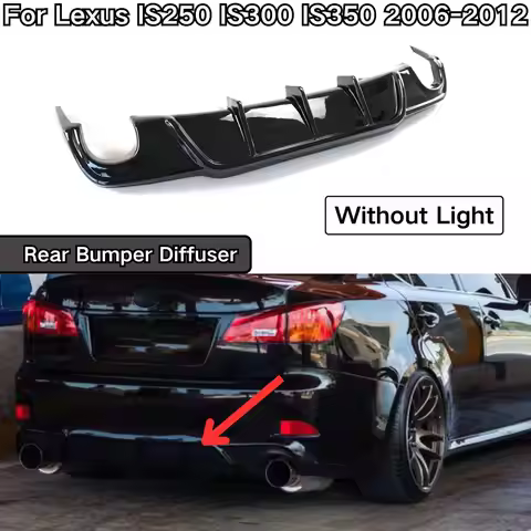 For Lexus IS250 IS300 IS350 2006 2007-2012 Car Rear Bumper Diffuser Car Accessories Spoiler Splitter