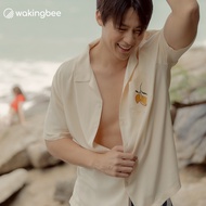 Wakingbee by Mark Kim Shore Shirt (Lobster) เสื้อฮาวาย ทรงสวย พิมพ์ลายพิเศษคอลเลคชั่นหมากคิม ผ้านุ่ม