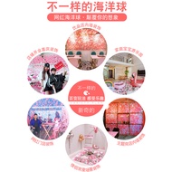 Influencer Wall Ocean Ball Macaron Pink White Bobo Ball Ocean Ball Ball Pool Influencer Room Decorat