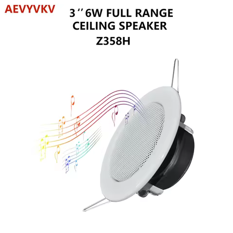 3 Inches 8 Ohm 6W Mini Ceiling Speaker Passive Home Background Music System HiFi Sound In-ceiling Fo