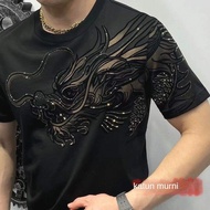 KEMEJA DRAGON/shirt/Men/Male/Dragon Patternt T-shirt Trendy Men's Clothing Ethnic Print Shawl Dragon