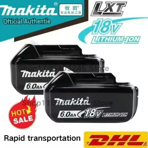 100% Origina 18V Makita 5Ah 6Ah 9Ah Powerful tool battery+charger, For Makita lithium rechargeable T