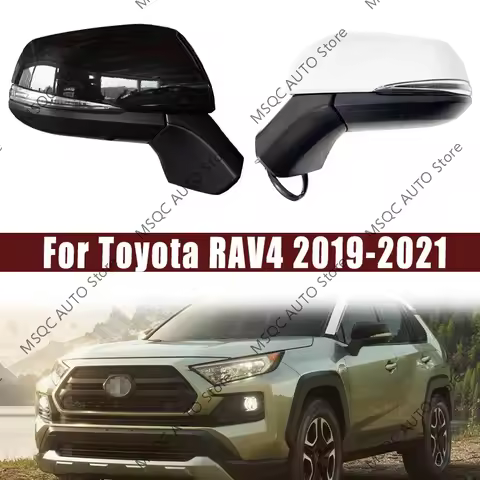 For Toyota RAV4 2019-2021 Car Rearview Mirror Assy Auto Electric Folding Power Heated BSM turn signa