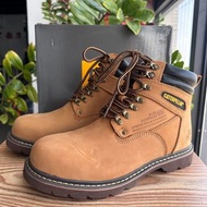 全新🌸 CAT卡特 頭層牛皮耐磨男靴 經典大黃靴 工裝靴 高筒休閒皮鞋 鋼頭防砸男鞋 36-45碼
