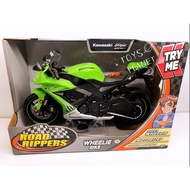 {ORIGINAL} TOY STATE ROAD RIPPERS WHEELIE BIKE KAWASAKI NINJA ZX-10R(33411)