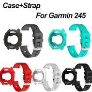 Case+Strap Compatible for Garmin Forerunner 245/ 245 Music, Color Frame  Case For Garmin Forerunner 
