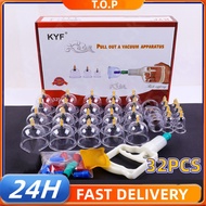 【STOCK】Cupping Cup Set 32 Cup Alat Bekam Cawan Body Massager Cawan Bekam Vacuum Cupping Therapy Rela