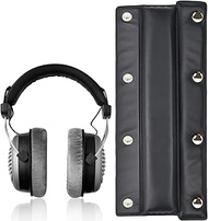 Button Head Cushion Compatible with Beyerdynamic DT770 DT880 DT990 PRO, Soft Protein Leather Headban