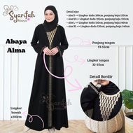 abaya bordir piramid termurah abaya syari abaya hitam abaya - l cristal