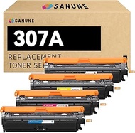 307A Toner Cartridge Set 4-Pack CE740A CE741A CE742A CE743A Replacement for HP 307A Toner Ink for Co