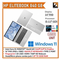 HP ELITEBOOK 840 G8 CORE i5-11th GEN (1 YEAR WARRANTY T&C )14" inch FHD Display WIN 11