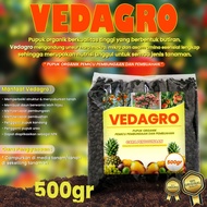 500 gram Pupuk Organik VEDAGRO Pemacu Pembungaan &amp; Pembuahan