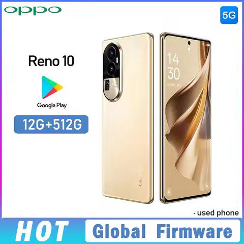 OPPO Reno 10 5G Global Firmware smartphone ColorOS 13.1 12GB 512GB 64MP+32MP+8MP+32MP Snapdragon ™77