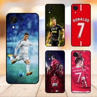 Oppo A17K phone case with black border Ronaldo MU CR7