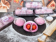 Daifuku Mochi Strowberry Moci Isi Coklat Setrawberry Mochi Viral Lembut Kenyal