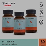 Herbana Relief Sari Complete Wellnes Pack Temulawak Meniran Turmeric 60 Capsules
