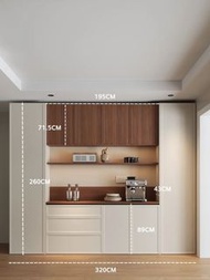 A112719餐邊櫃Corner sideboard in the entryway 入戶鞋櫃 衣櫃 梳妝枱 吊櫃收納 儲物櫃 餐廚區設計 整墻餐邊櫃 客廳組合電視櫃(🚚送貨上門free delive