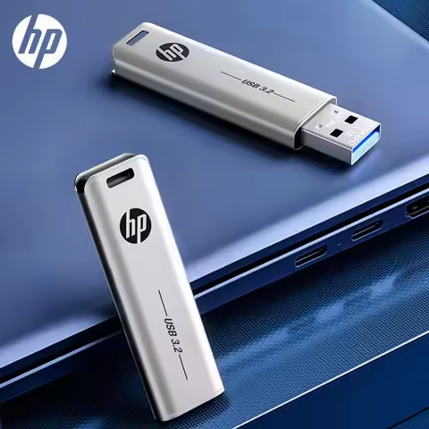 HP New Creative USB 3.2 Flash Drive 256GB 128GB 64GB 32GB High Speed Sticks External Storage Metal P