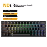 Irok ND63 PRO Magnetic Nechanical Keyboard 0 Dead Zone Hot swappable RGB Gaming 0.02mm Class SOCD Ke