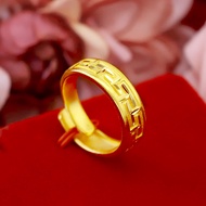 Everhoney Romantic Love Gift Couple 916 Gold Ring Promise Love Ring for Women Men