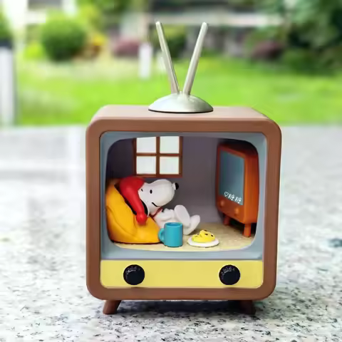 Re-Ment Snoopy Antique Diorama Collection Diorama Desktop Ornament Miniatures Models Original Trendy