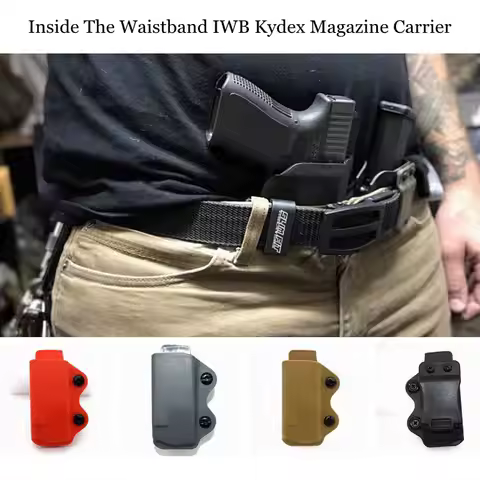 1PCS IWB/OWB Gun Holster Single Magazine Case For Glock 17 19 22 18 M9 P226 USP 9mm Mag Pouch Inside