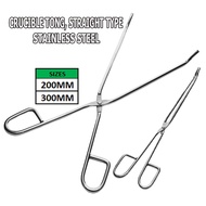 CRUCIBLE TONG STRAIGHT TYPE STAINLESS STEEL