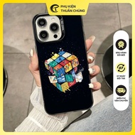 So Cool Black Rubik's Cube IMD SCB 217 Premium Case for iPhone 16 15 14 13 12 11 X XsMax 7-8 Promax 