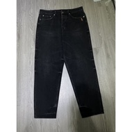 BigD Clothing, KSUB1 Men Dark Gray Thick Non-Stretch Loose Jeans AG20