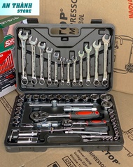 Bộ dụng cụ 46 chi tiết và 61 chi tiết bộ dụng cụ mở bu lông ốc vít Đồ sửa chữa ô tô xe máy xe đạp