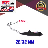 YAMAHA Y15ZR V1/V2 RACING MUFFLER EXHAUST - 28/32MM (BACK PRESSURE) STAIN STEEL - UMA