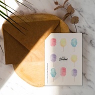 棉花糖聖誕卡【CM17009】洛可可草莓 WELKIN手創明信片