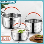 SWEETHOME Stainless Steel Steamer Basket Pot Accessories for 3/6/8 Qt Pot Pressure Cooker SWEETHOME