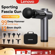 Lenovo Wireless Massage Gun With 8 Accessories 99 Speeds Adjustable Fascia Massage Gun Deep Tissues 