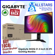 (ALLSTARS : We Are Back Promo) Gigabyte M32Q 31.5 inch SS IPS Gaming Monitor / QHD 2560x1440 / 165Hz oc 170Hz / HDMI 2.0 x2 Display port 1.2 x1 (capable for HDR) USB Type-C x1 / Built-In-Speaker / PIP, PBP, KVM / HDR400