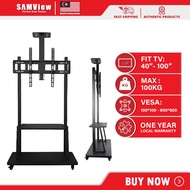 SAMView Smart LED TV Bracket Stand Support With Roller Heavy Duty Edition (40"-100")