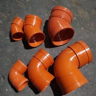 pvc orange sanitary elbow 2"3"4" 90°& 45 °