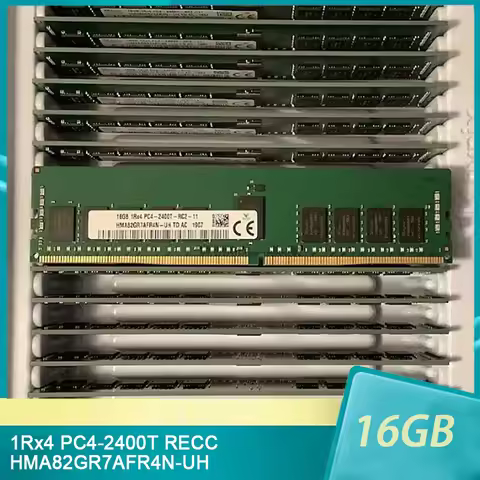1 Pcs RAM 16GB 1Rx4 PC4-2400T RECC HMA82GR7AFR4N-UH Memory DDR4 2400