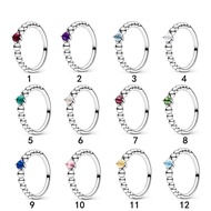 S925 Sterling Silver December Birthstone Ring Female Ring Niche