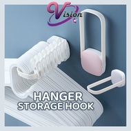 Foldable Clothes Hanger Organizer Hanging Hook Wall-mounted Plastic Hanger Rack Self Adhesive Hanger