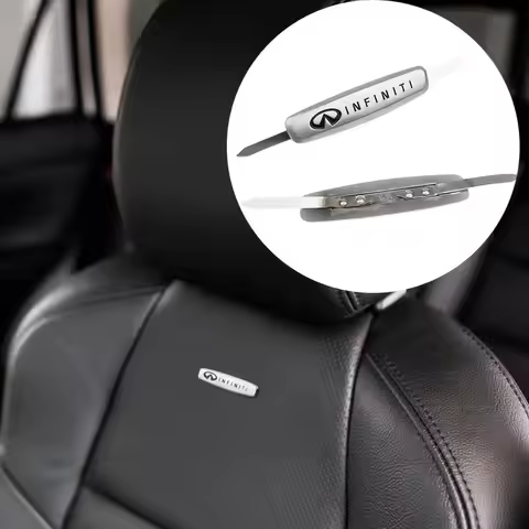 Metal Car Seat Emblem Sticker Snap Badge for Infiniti QX56 QX50 QX60 QX80 FX35 FX37 Q50 G35 G37 G20