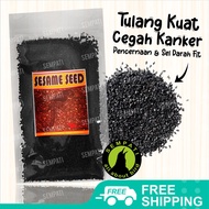 SEMPATI Black Sesame Seed Biji Wijen Hitam Premium Organic Pilihan Pakan Makanan Burung Lovebird Kenari Parkit Finch Paruh Bengkok SSMRF