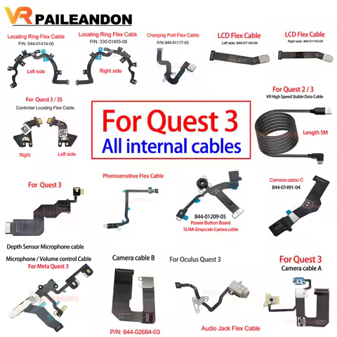 New All internal cables For Meta Quest 3 VR Headset Replacement Parts