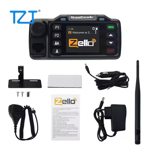 TZT HAMGEEK HG-8900 Zello Mini Mobile Radio 2G/3G/4G 5000KM Transceiver w/ Built-in Speaker not for 