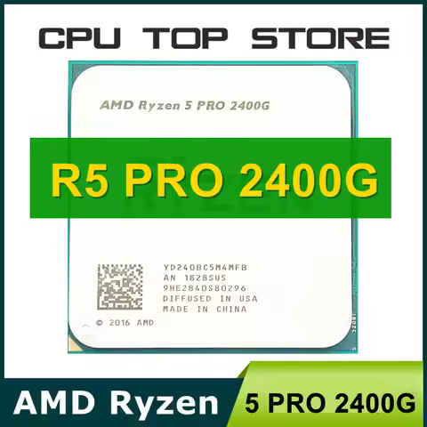 AMD Ryzen 5 R5 Pro 2400G 3.6GHz 4-Core 8-Thread 65W CPU Processor