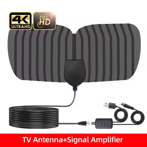 8K 4K TV Antenna For Global Digital TV 1080P 25DB High Gain Booster HD For RV outdoor Car antenna In